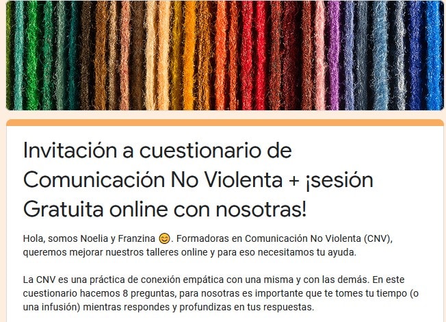 Cuestionario sobre talleres CNV