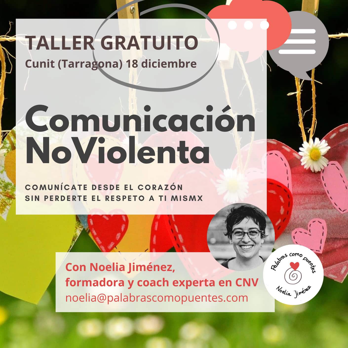 Cartel B anuncio taller promo curso CNV cunit 1T 2023
